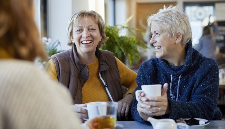 vrouwen aan de thee