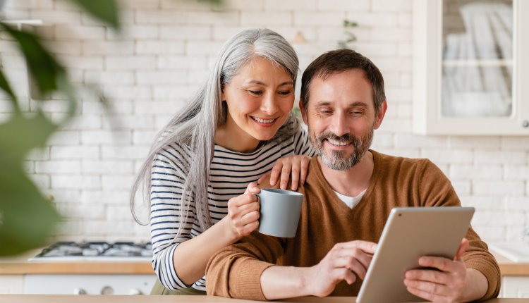 Digitale hulpmiddelen, koppel bezig op de tablet