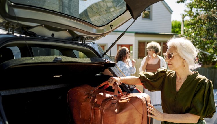 Auto inladen voor vakantiec