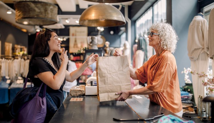 Aankopen doen in de winkel