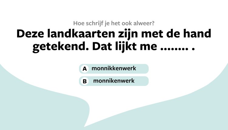 taalvraag monnikkenwerk