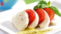 Caprese op een bord