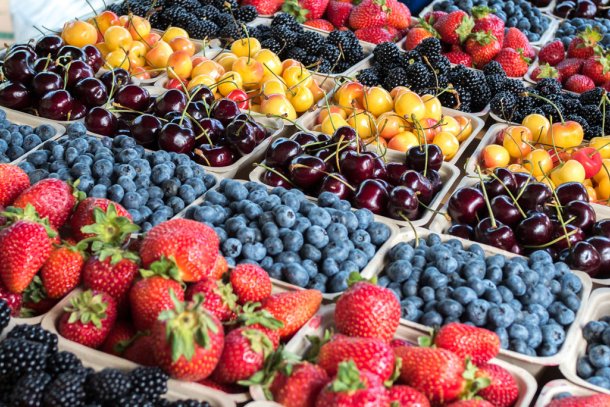 fruit op de markt