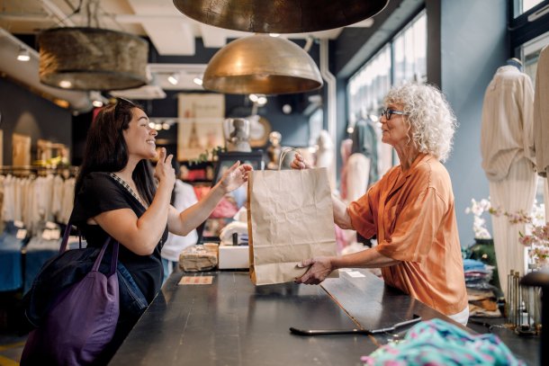 Aankopen doen in de winkel